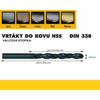 Vrták HSS   1,1x014/036mm DIN338, válcovaný OREN