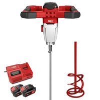 MXE 18.0-EC/5.0 Set + HP2 120 Aku míchadlo 2-rychlostní bezuhlíkové 18V 2x 5,0Ah, Flex