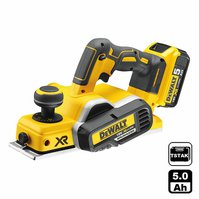 DCP580P2 Aku hoblík 18V 2x 5,0Ah, úběr až 0-2, šířka 82mm, kufr TStak, DeWalt