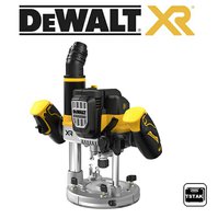 DCW620NT Aku vrchní frézka, bezuhlíková 18V-pouze tělo, elekronika, kufr TStak, DeWALT