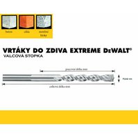 Vrták do zdiva EXTREME   6,0x100/150mm, DeWalt